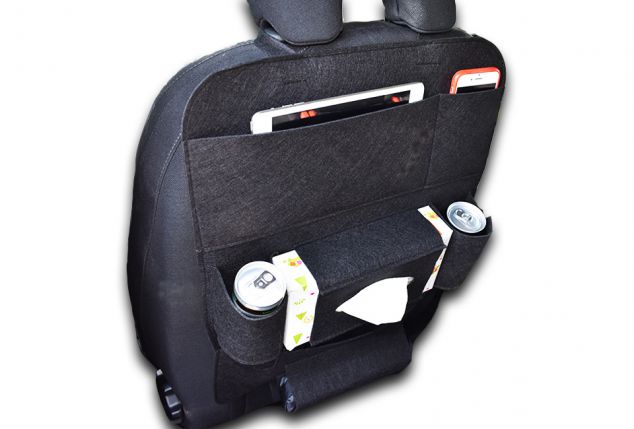 Universal Rücksitz Organiser mit Tablet Halter Mehrzweck Autositz Aufbewahrung für Kinder mit Taschentuch Box Geeney Auto Rücksitz organizer Rückenlehne Protektoren SUV Auto 2Pack Trunk 
