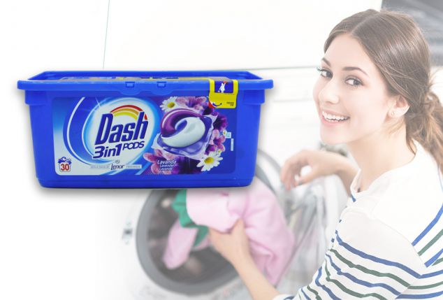 Capsules de lessive liquide Dash 3 en 1 - Outspot